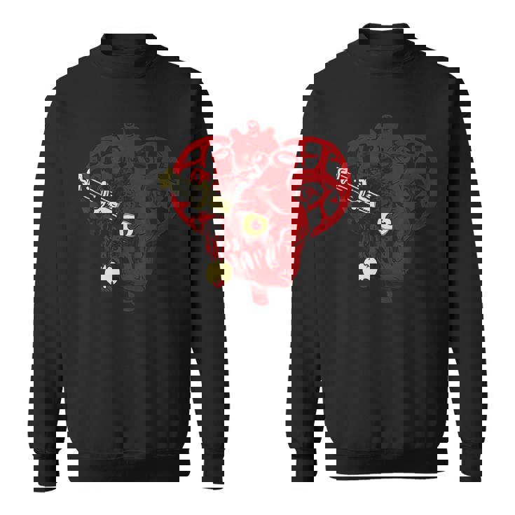 サイコビリー ホラー パンクロック Hr アンデッドハート スウェットシャツ