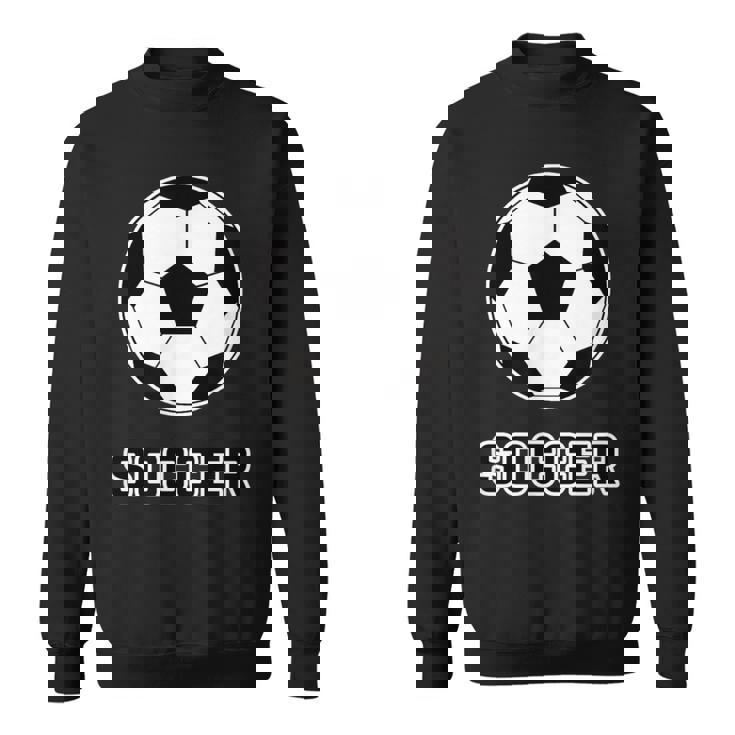 サッカー（サッカー部）Soccer 部活 クラブ【サッカーボール】スポーツ フットボール グッズ ウェア イラスト スウェットシャツ