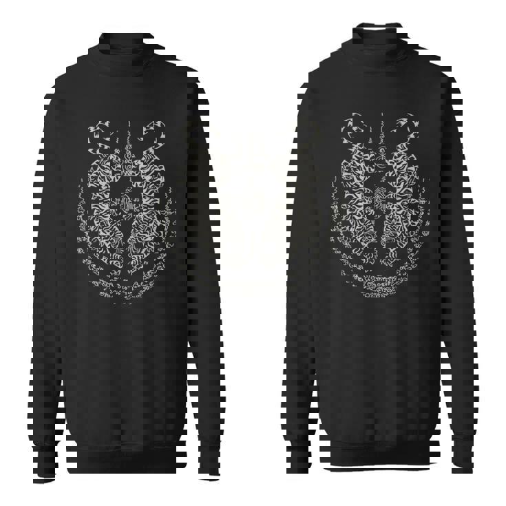 サックヤンタイタトゥーツインタイガームエーマジカルタイギフト スウェットシャツ