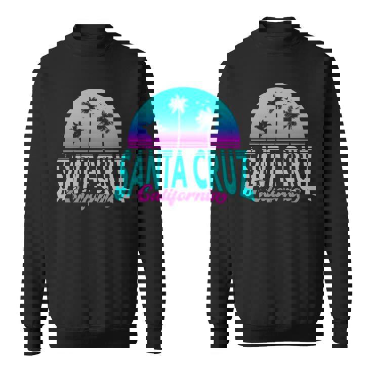 サンタクルーズ カリフォルニア レトロ ヴィンテージ サンセット 長袖tシャツ スウェットシャツ