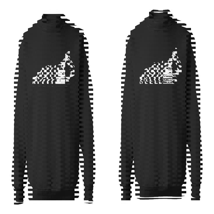 ショベルドライバー進化重機オペレーター スウェットシャツ