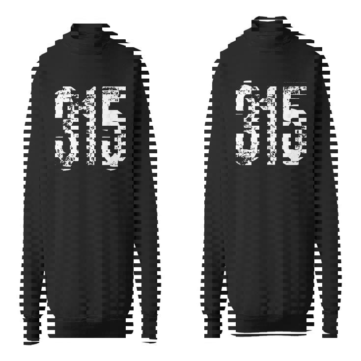 シラキュース ニューヨークアップステート315用エリアコード315。 スウェットシャツ