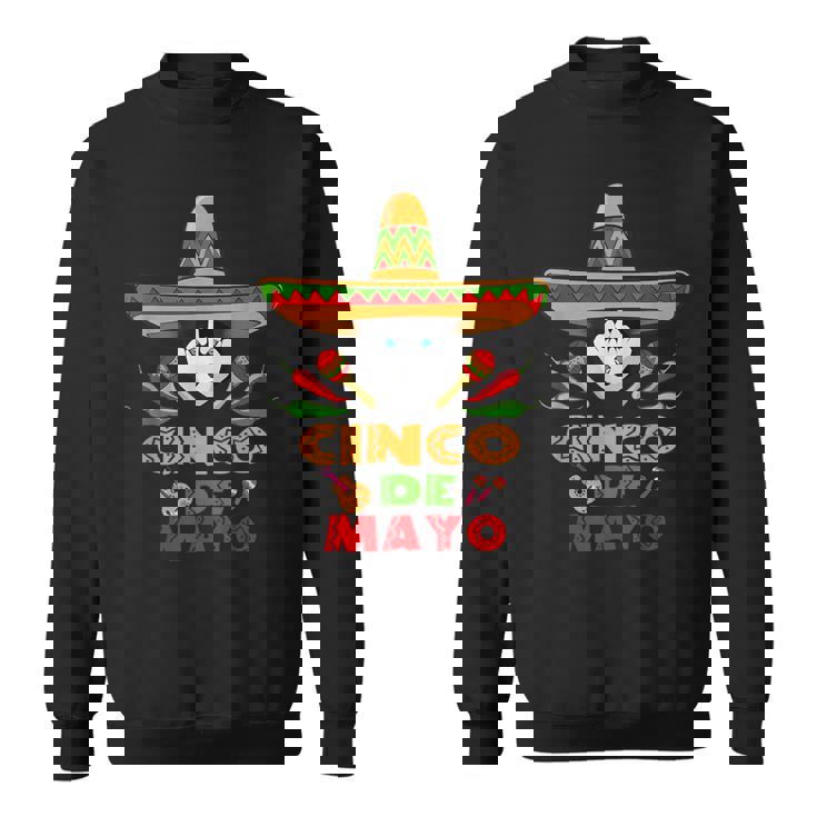 シンコ・デ・マヨ シンコ・デ・マヨのシベリアン・ハスキーの面白い犬 スウェットシャツ