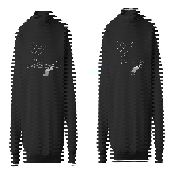 ジンベイザメ、ダイバー スウェットシャツ