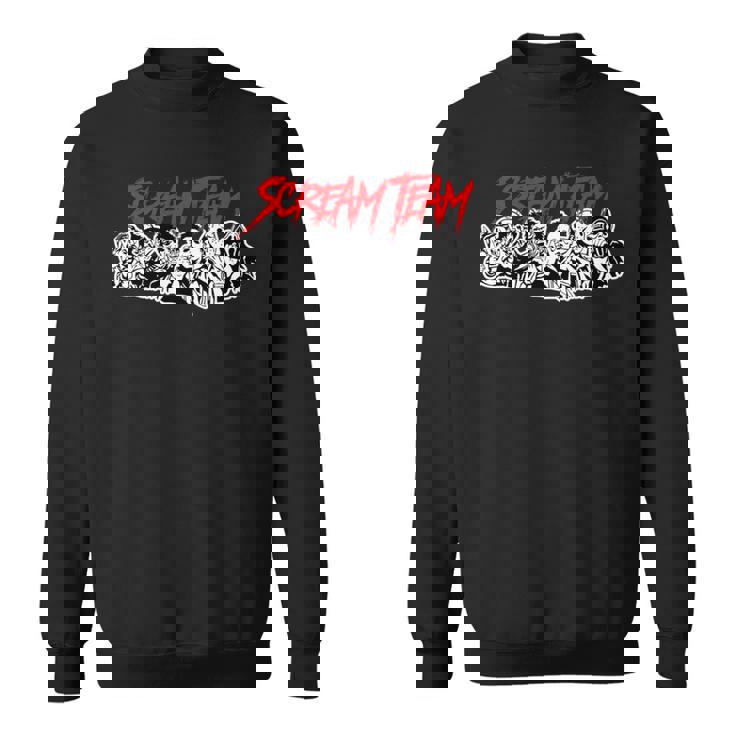スクリームチーム ホラー映画 長袖tシャツ スウェットシャツ
