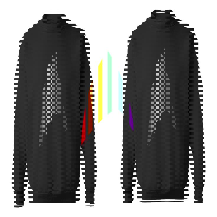 スタートレック オリジナルシリーズ プライドレインボーデルタ 長袖tシャツ スウェットシャツ