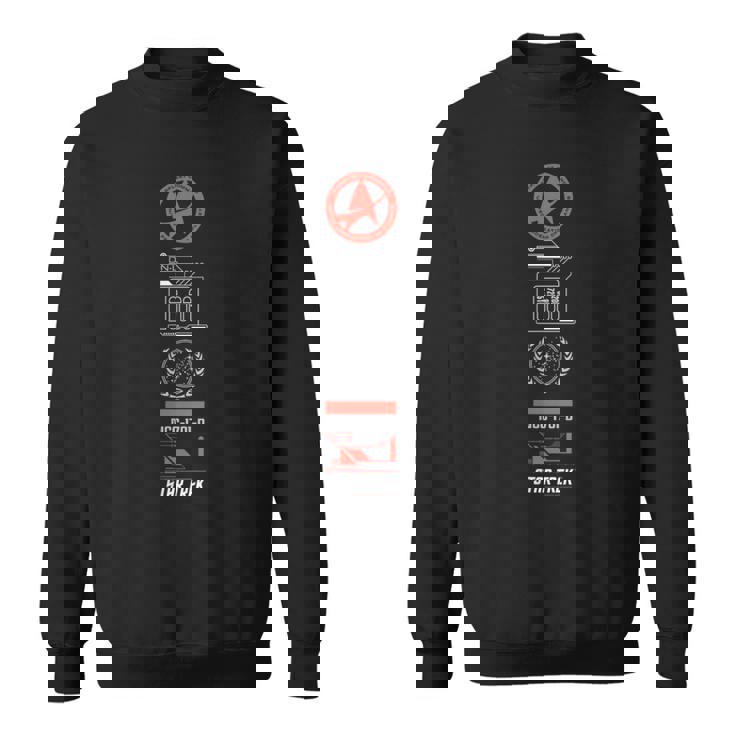 スタートレック 宇宙艦隊コマンド Uss エンタープライズ Ncc-1701-D スウェットシャツ