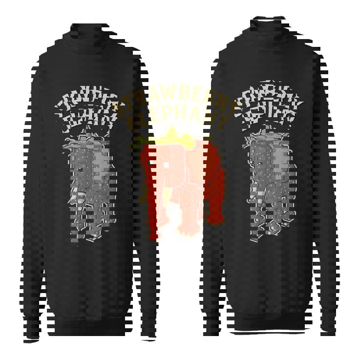 ストロベリーエレファント 面白いイタリアンブレインロットゲームミーム スウェットシャツ