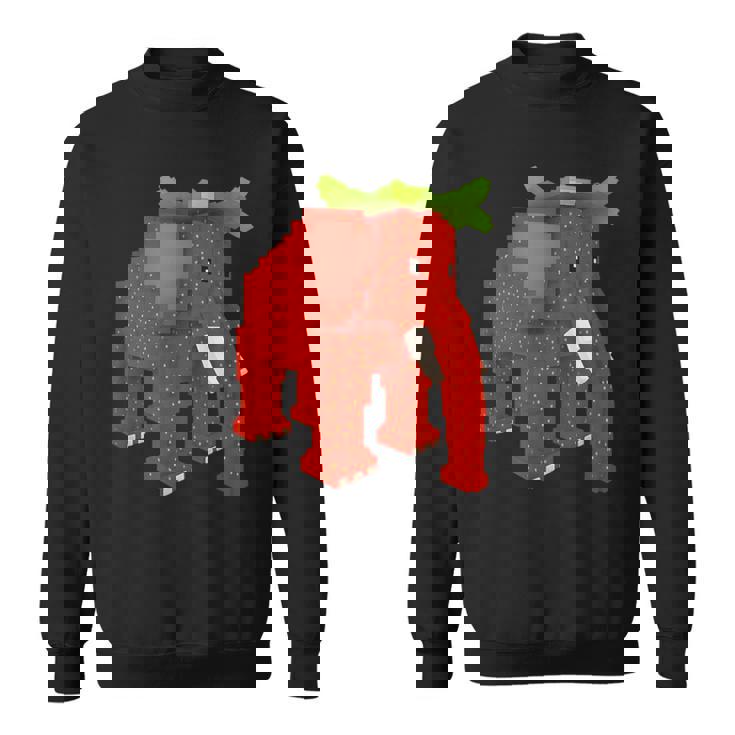 ストロベリーエレファントスティールブレインロットシークレットレアビデオゲーム スウェットシャツ