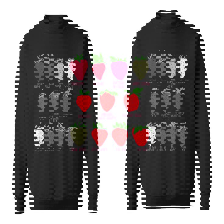 ストロベリーフルーツシャツ イチゴの種類 コテージコア スウェットシャツ