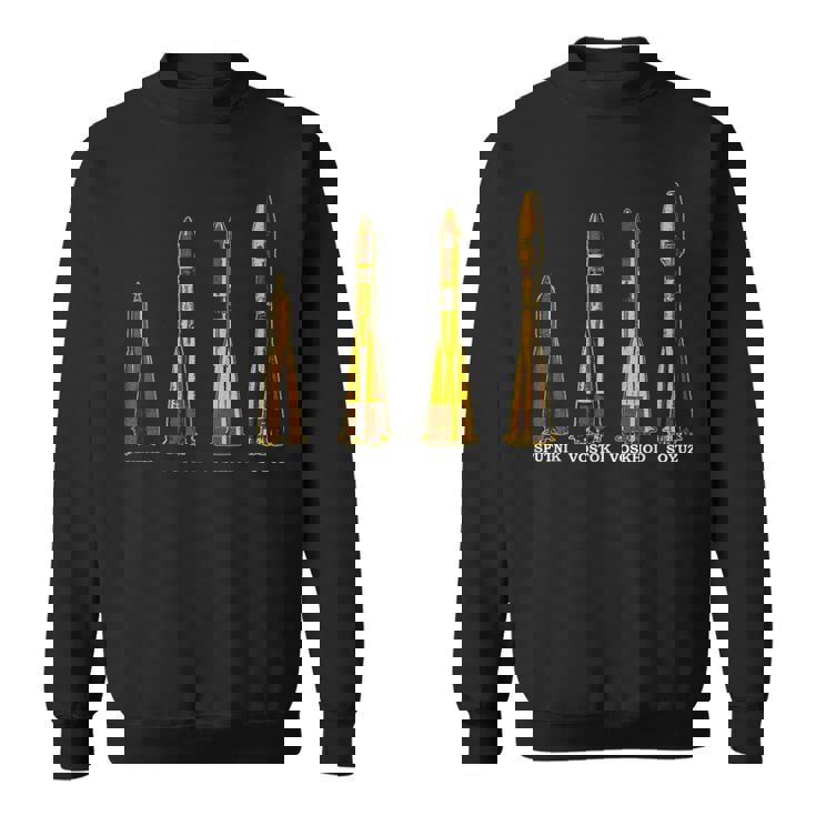 スプートニク ボストーク ヴォスホッド ソユズ ロケット ソ連 宇宙飛行機 スウェットシャツ