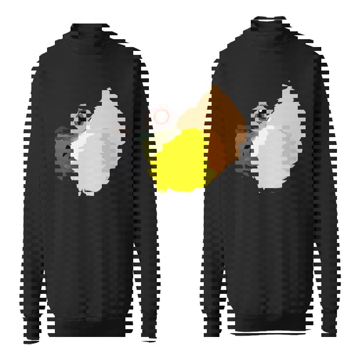 ズグロシロハラインコ 長袖tシャツ スウェットシャツ