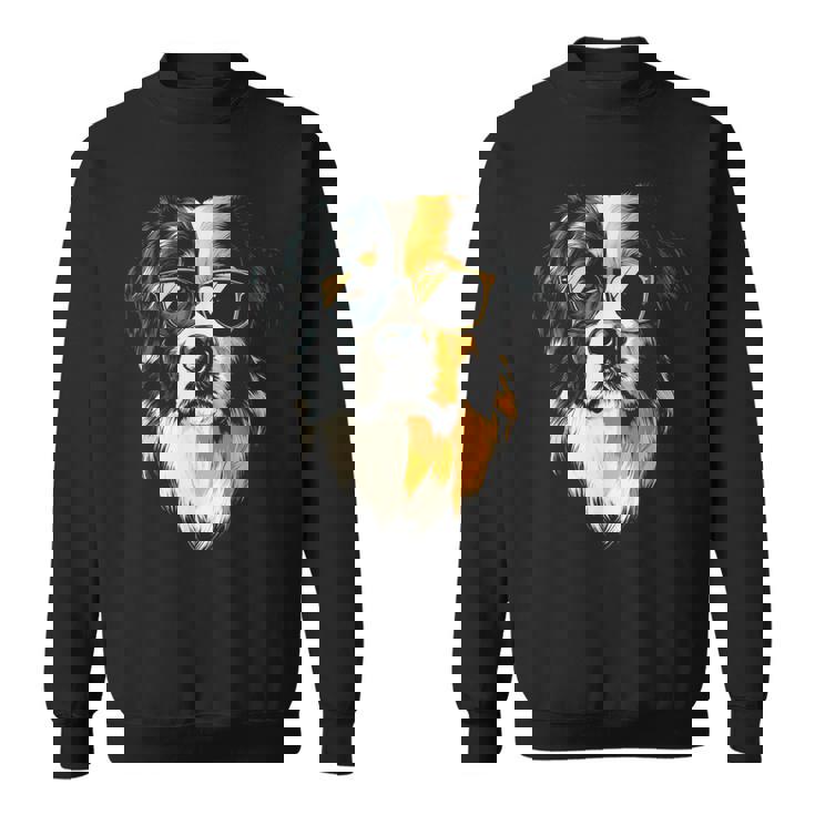 セントバーナード 犬 グラフィック ペット アートワーク セントバーナード スウェットシャツ