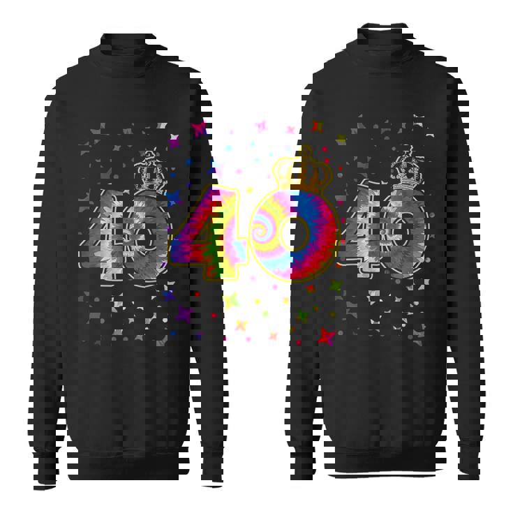 タイダイ 40歳の誕生日パーティー 40歳 お祝い スウェットシャツ