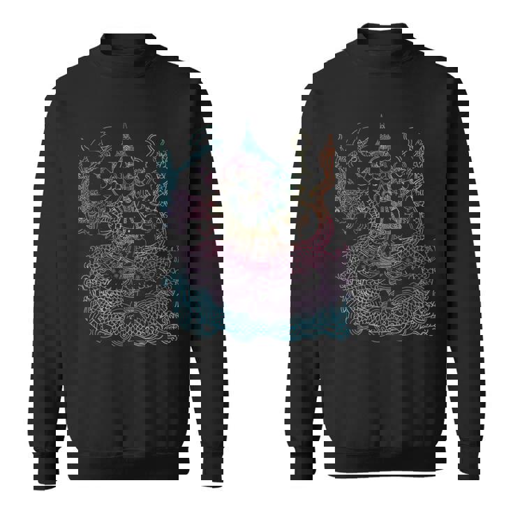 タイダイ ガネーシュ シバ インド 神 スピリチュアル スウェットシャツ