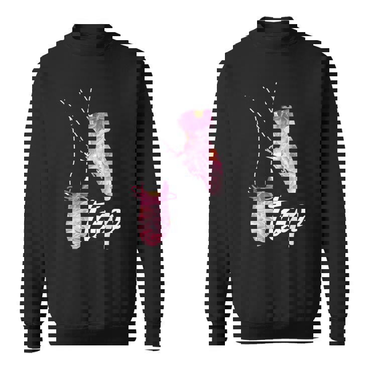 タップダンサー レトロフラワー タップダンサーデザイン タップダンス スウェットシャツ