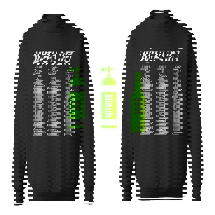 ダイバー ダイエット ビール おもしろ スキューバダイビング スウェットシャツ