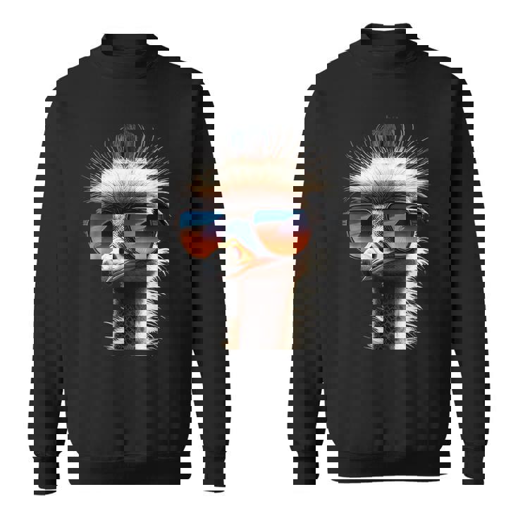 ダチョウ 鳥 エミュー ラタイト 私はダチョウが大好きです 疑惑のダチョウ スウェットシャツ