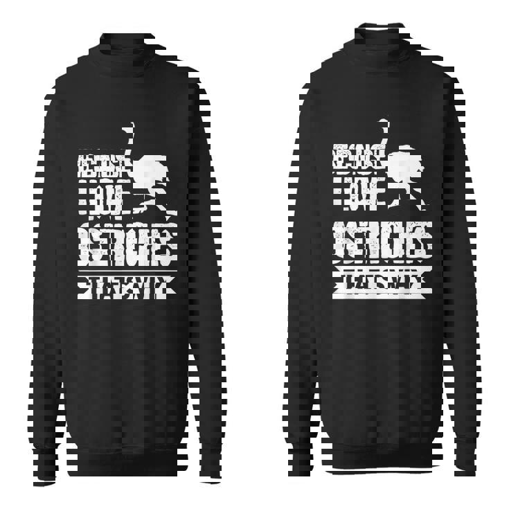 ダチョウが大好きだからだからダチョウ スウェットシャツ