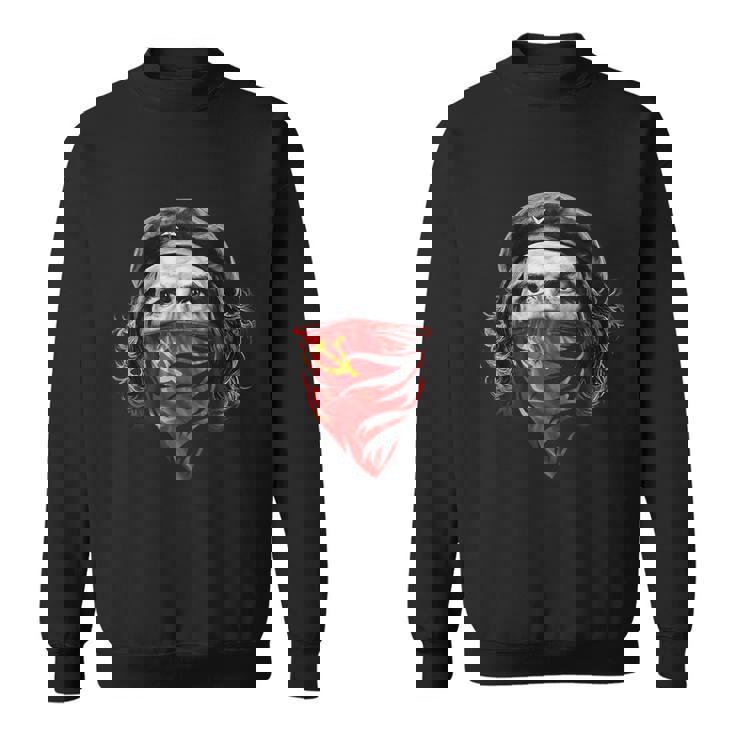 チェゲバラソビエトハンマーと鎌 レッドバンダナ スウェットシャツ