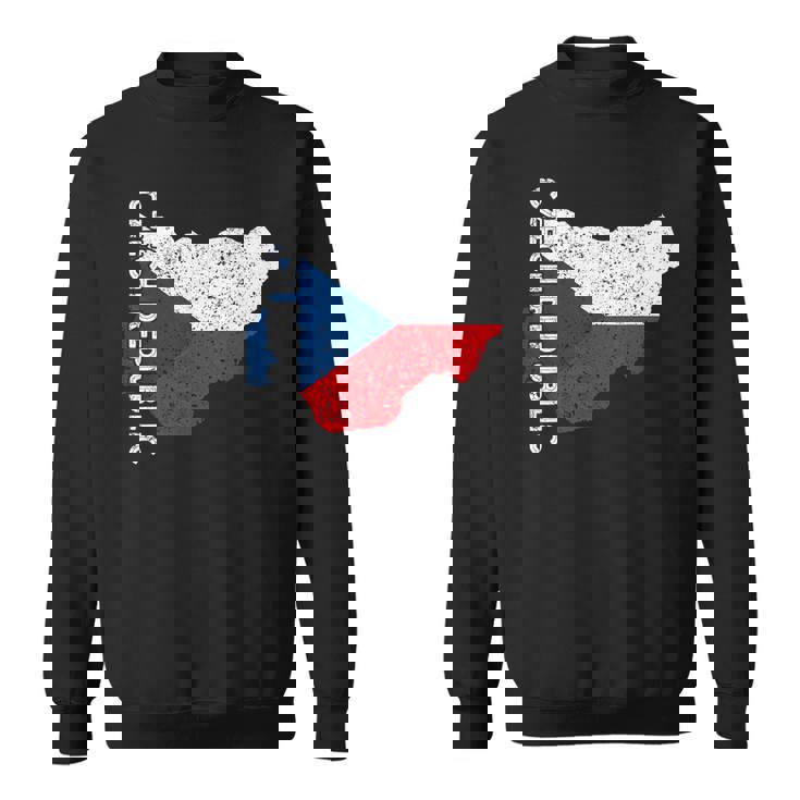 チェコ共和国 チェコ 国旗 チェコ ルーツ 地図 チェコ プライド スウェットシャツ