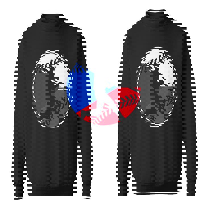 チェコ国旗 野球ヒッター チェコ国旗 スウェットシャツ