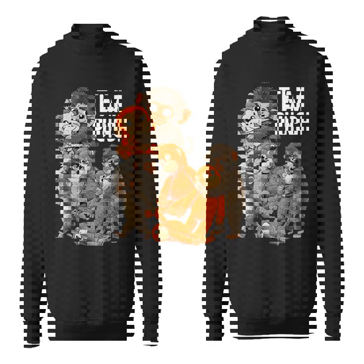 チームパンチ パンチくん 日本 赤ちゃん 猿 かわいい スウェットシャツ