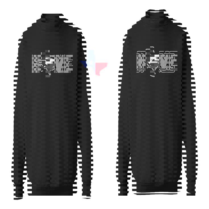 テキサスシャツ テキサスはホーム、ローンスター州の地図 スウェットシャツ