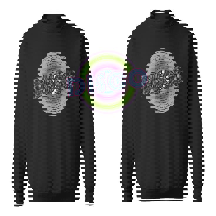 ディスコビニールレコード スウェットシャツ