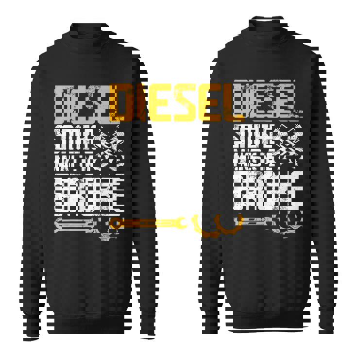 ディーゼルの煙で骨が折れる スウェットシャツ