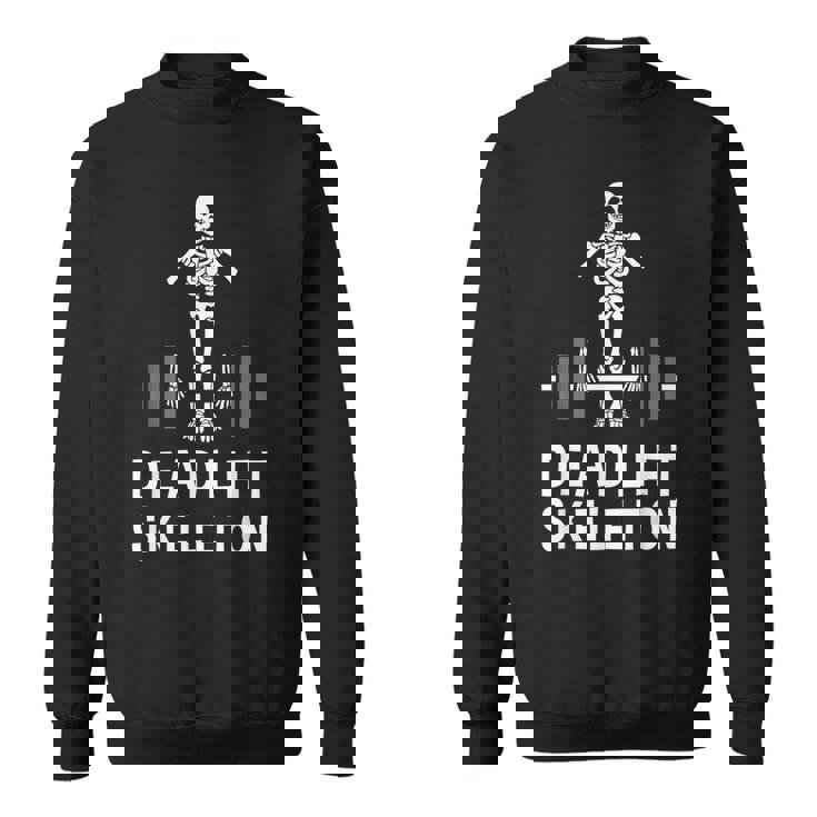 デッドリフトスケルトン-面白いジム スウェットシャツ