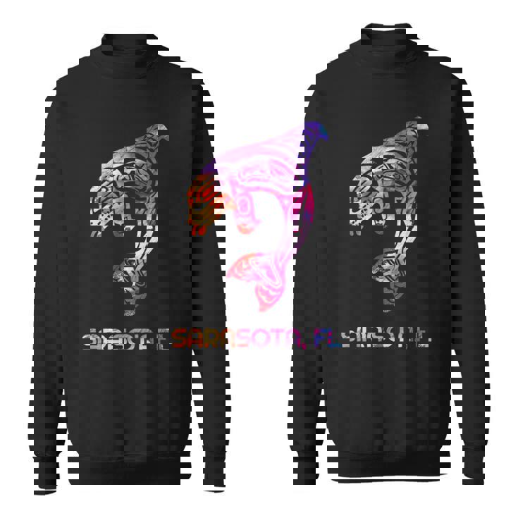 トライバル サラソタ オルカ キラー クジラ ネイティブアメリカン スウェットシャツ