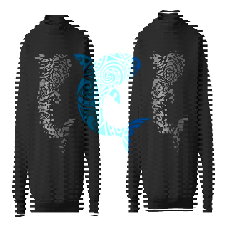 トライバルスタイル ハワイ マノ サメ 恋人 週間 ビーチギフト スウェットシャツ