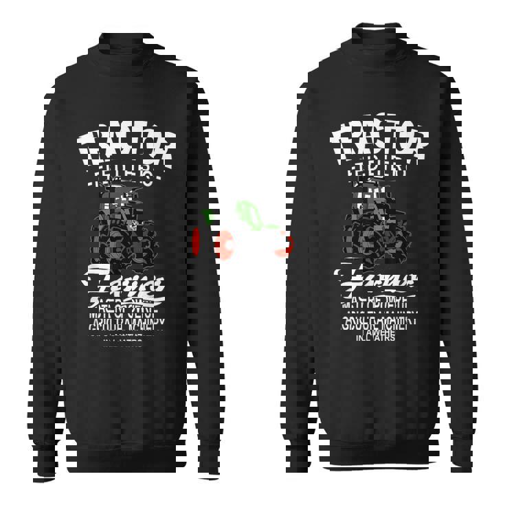 トラクター、トラクター、トラクター、農業 スウェットシャツ