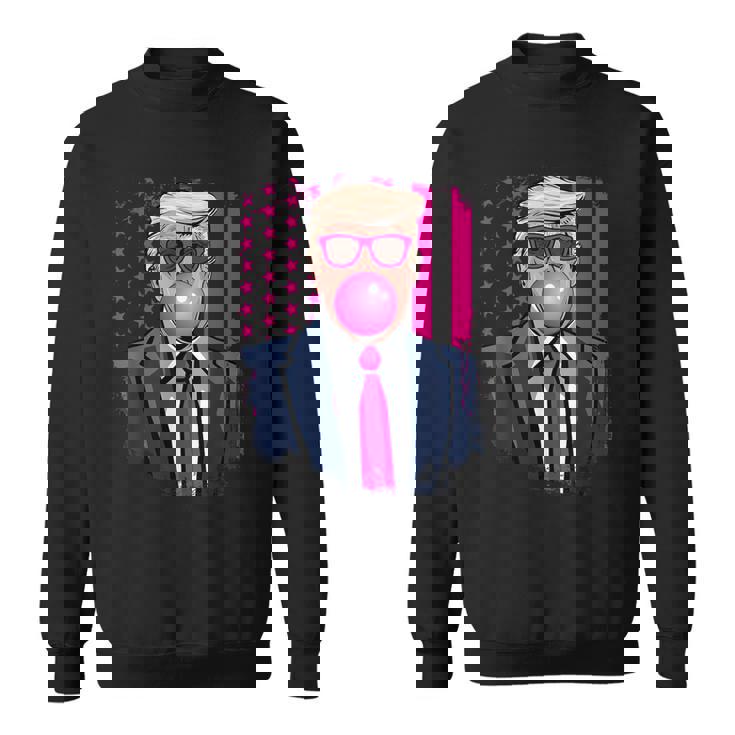 トランプ バブルガム アメリカ国旗 アメリカ トランプ スウェットシャツ