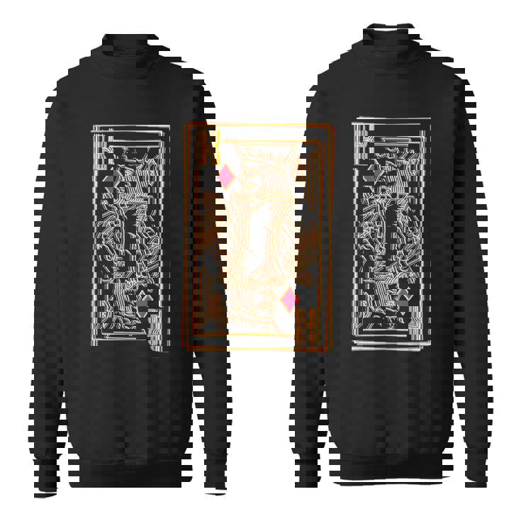 トランプ レトロ ダイヤモンド キング スウェットシャツ