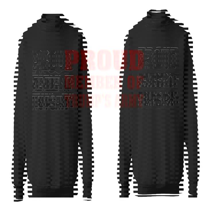 トランプの誇り高きメンバー陸軍シャツ投票トランプ大統領 スウェットシャツ