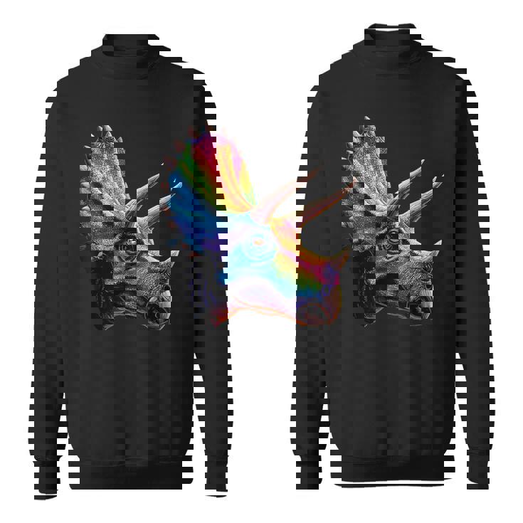 トリケラトプス 恐竜大好き かわいいトリケラトプス スウェットシャツ