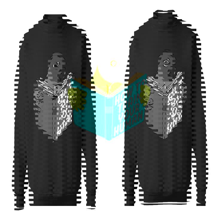 トレイン・ユア・ヒューマン I ブック・パロット I セネガルオウム スウェットシャツ