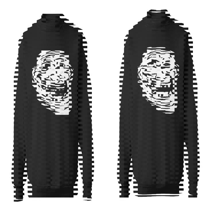 トロール フェイス ミーム ファニー ダンク ミーム トロールフェイス スウェットシャツ