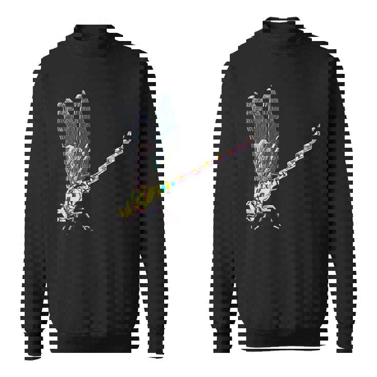 トンボ モチーフ 昆虫 カラフル 羽 虫 トンボ スウェットシャツ