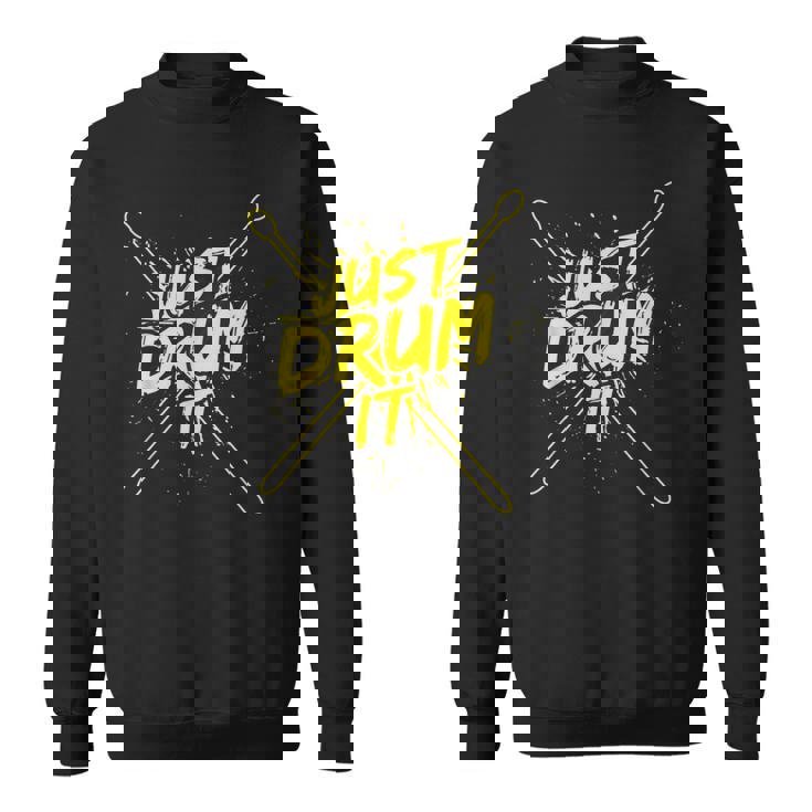 ドラムドラマーのドラマーミュージシャン衣装ドラマー スウェットシャツ