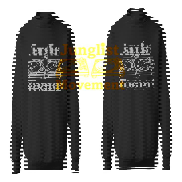 ドラムンベース レイバー ジャンクリスト ムーブメント Dj ターンテーブル アート デザイン スウェットシャツ