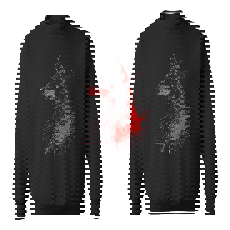 ドーベルマン グラフィック ペット アートワーク 犬 ドーベルマン スウェットシャツ