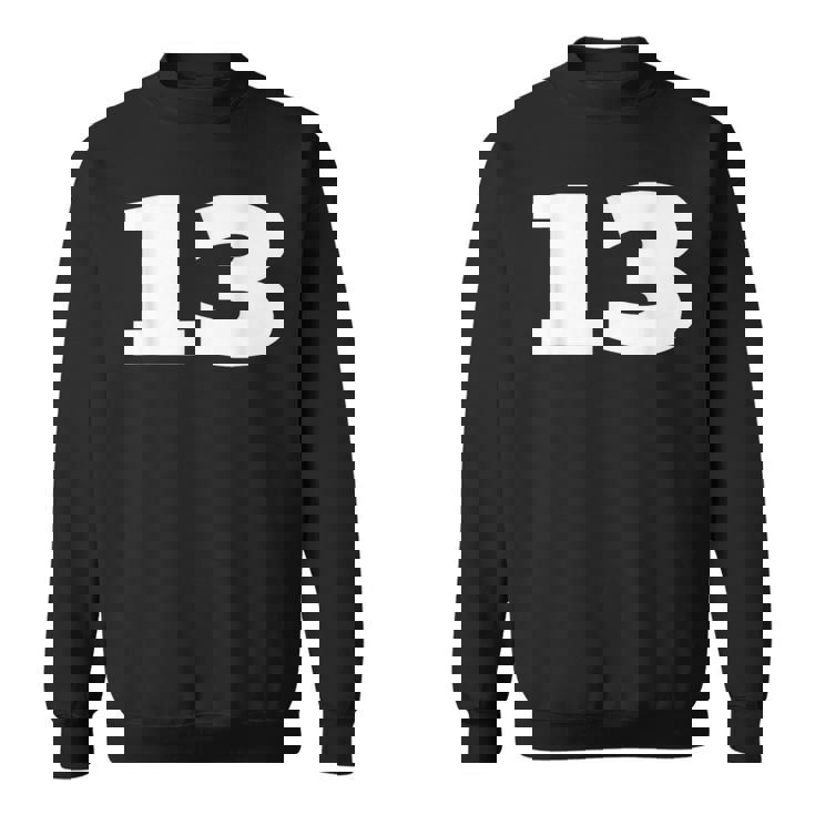 ナンバー13 Thirn スポーツチーム フロントプリント お揃い 誕生日 スウェットシャツ