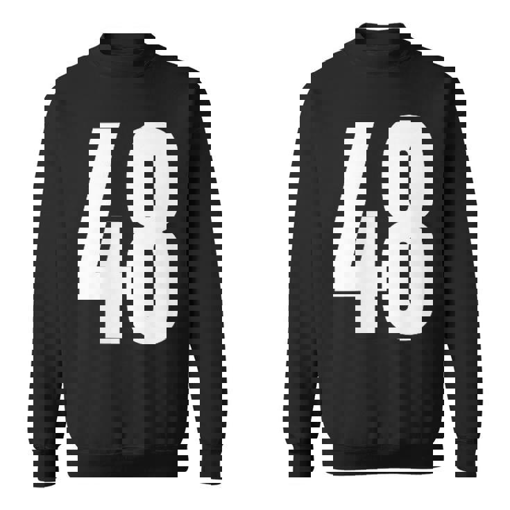 ナンバーフォーティーエイト 48 スポーツチーム制服 誕生日 48 スウェットシャツ