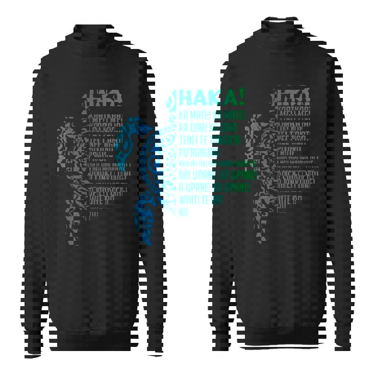 ニュージーランド ハカ カ メイト ソング タートル ラグビー マオリ スウェットシャツ