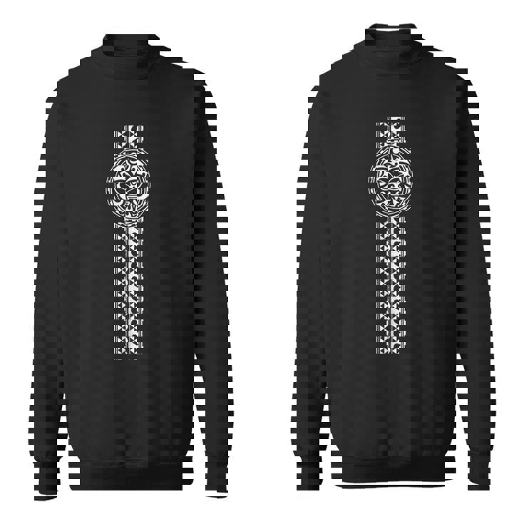 ニュージーランドシンボルハカカルチャーマオリ族マスク スウェットシャツ