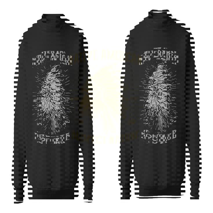 ネイティブアメリカン チーフ ネイティブアメリカンとインディアン スウェットシャツ