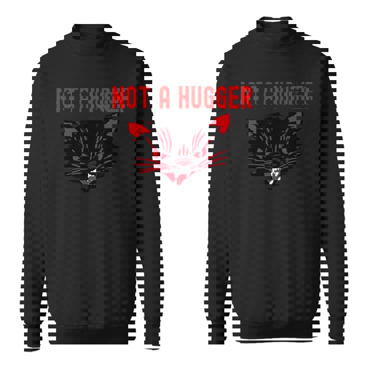 ハガーじゃない、かわいいシューという音がする黒猫 地獄の子猫 キティ スウェットシャツ